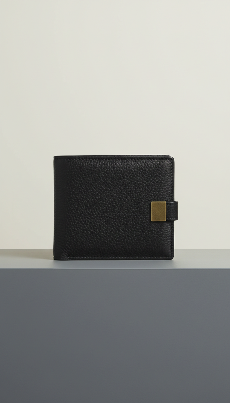 Matte Black Bifold Wallet