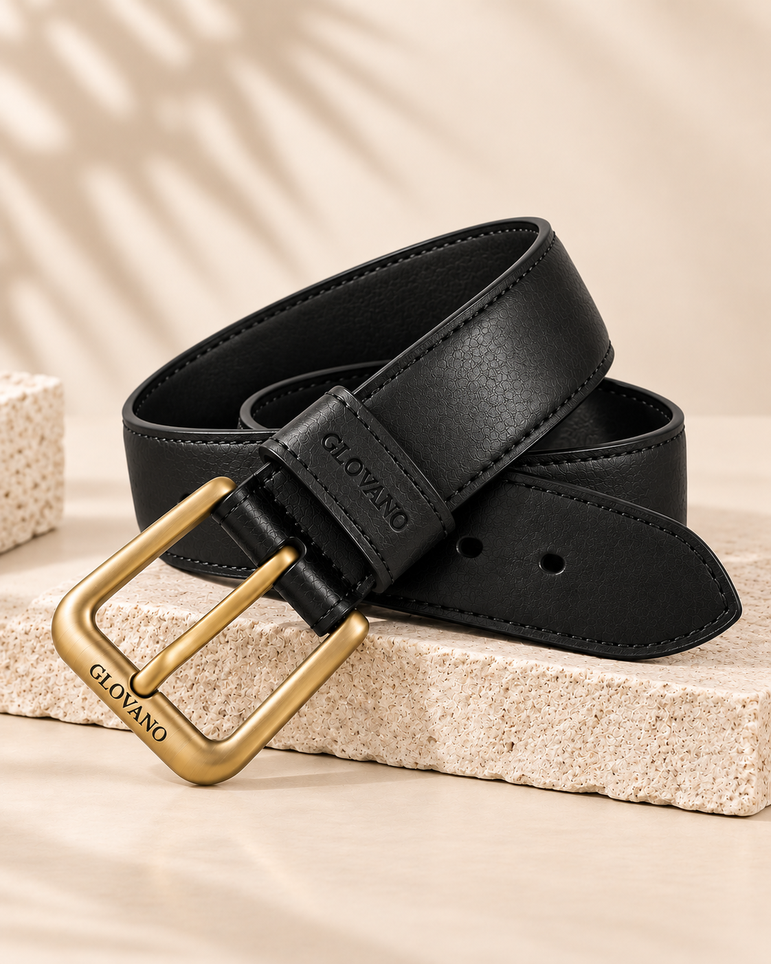 Pack 2 Ceintures Homme en Cuir Véritable – Noir & Marron