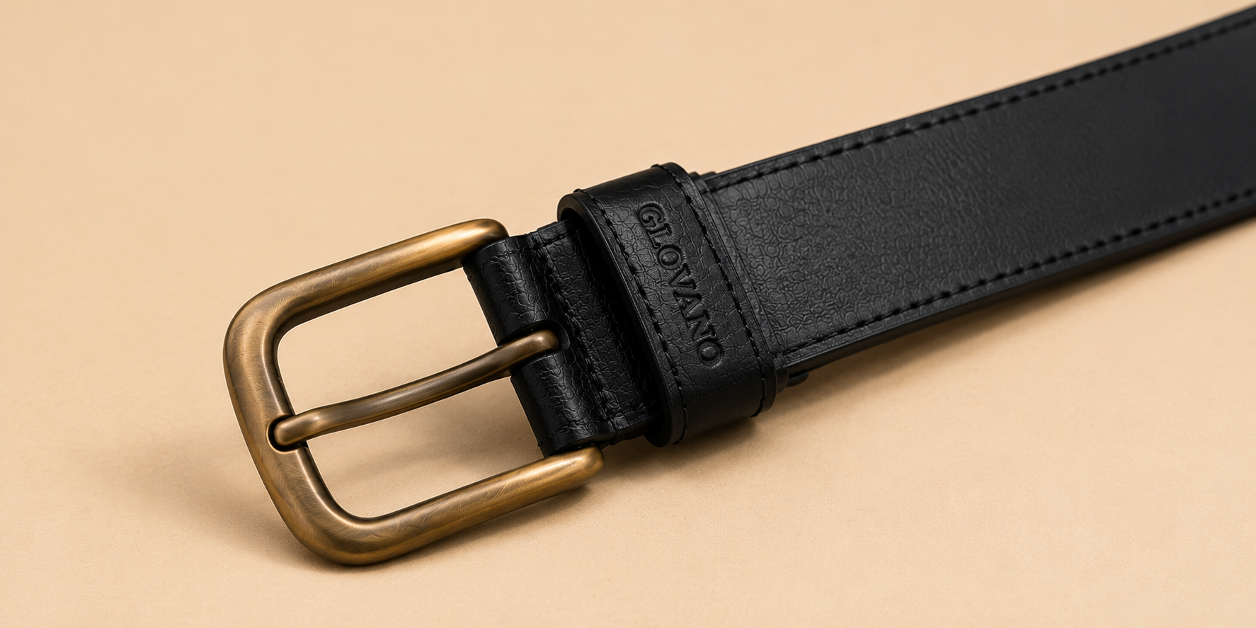 Pack 2 Ceintures Homme en Cuir Véritable – Noir & Marron