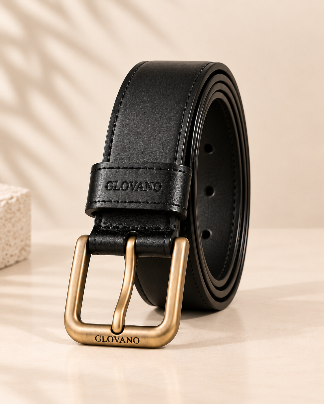 Pack 2 Ceintures Homme en Cuir Véritable – Noir & Marron
