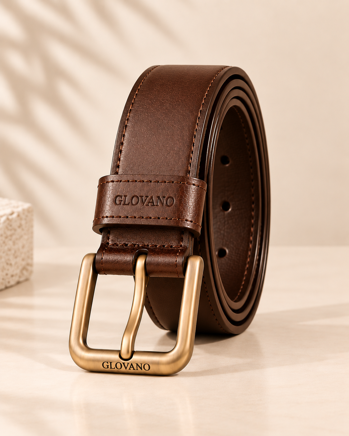 Pack 2 Ceintures Homme en Cuir Véritable – Noir & Marron
