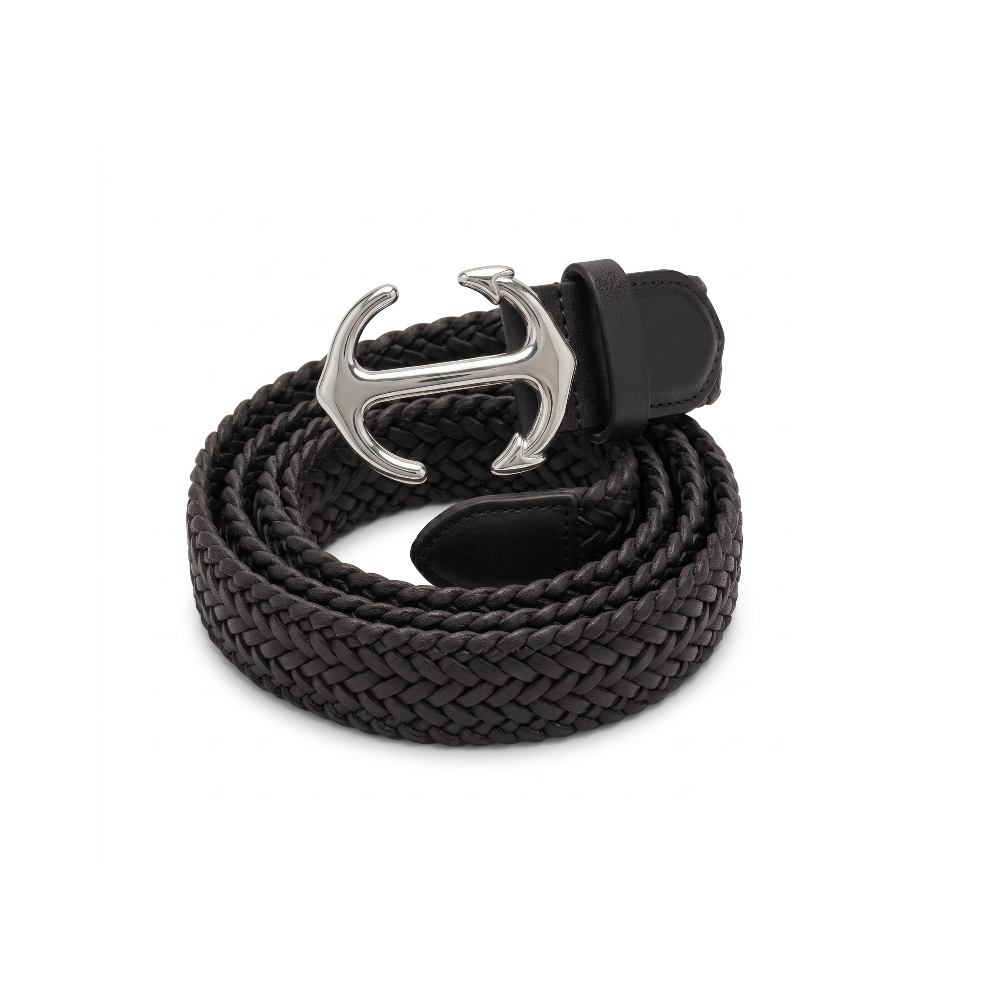 ceinture-femme-tressee-en-cuir-boucle-argentee