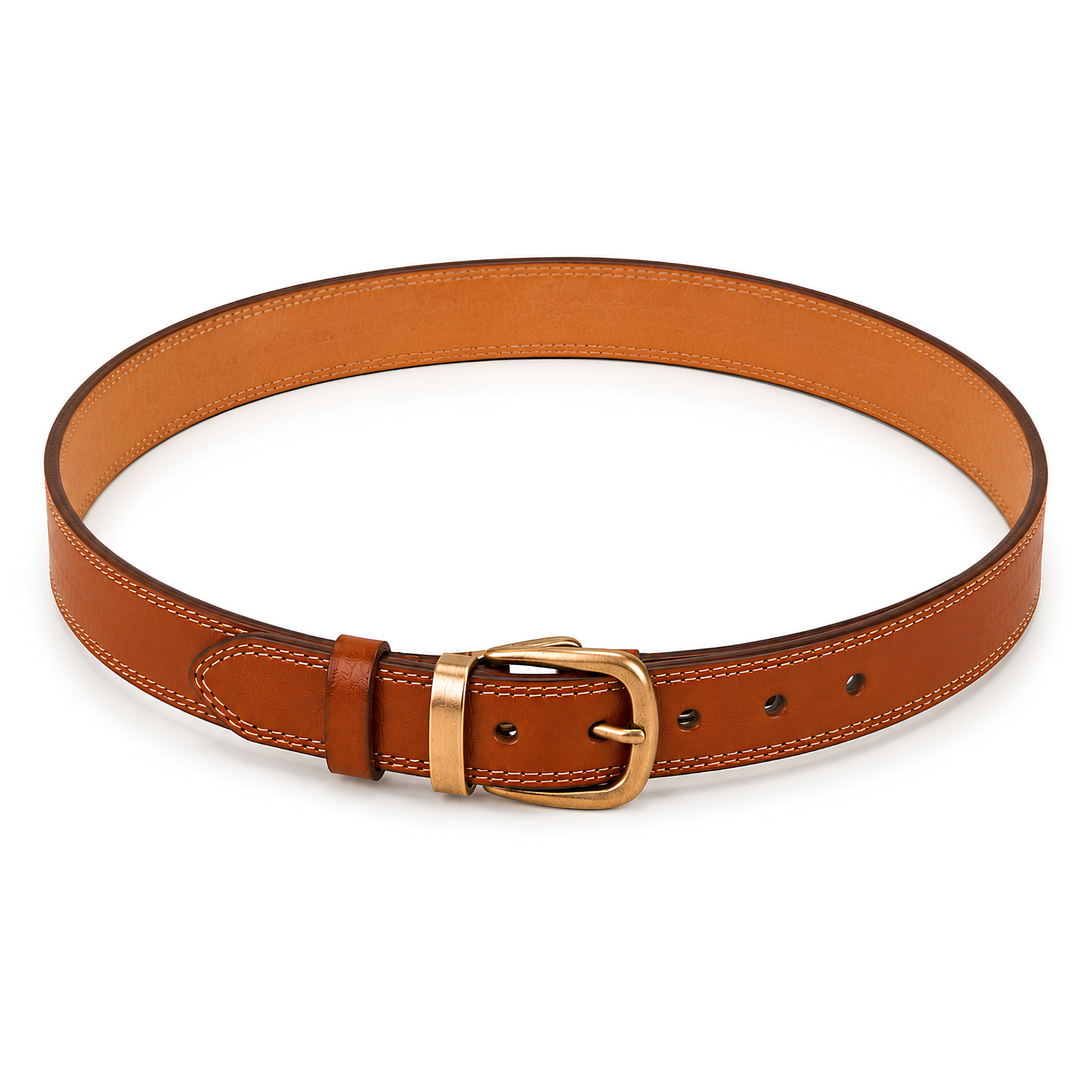 ceinture-femme-en-simili-cuir-cognac-boucle-doree-vintage