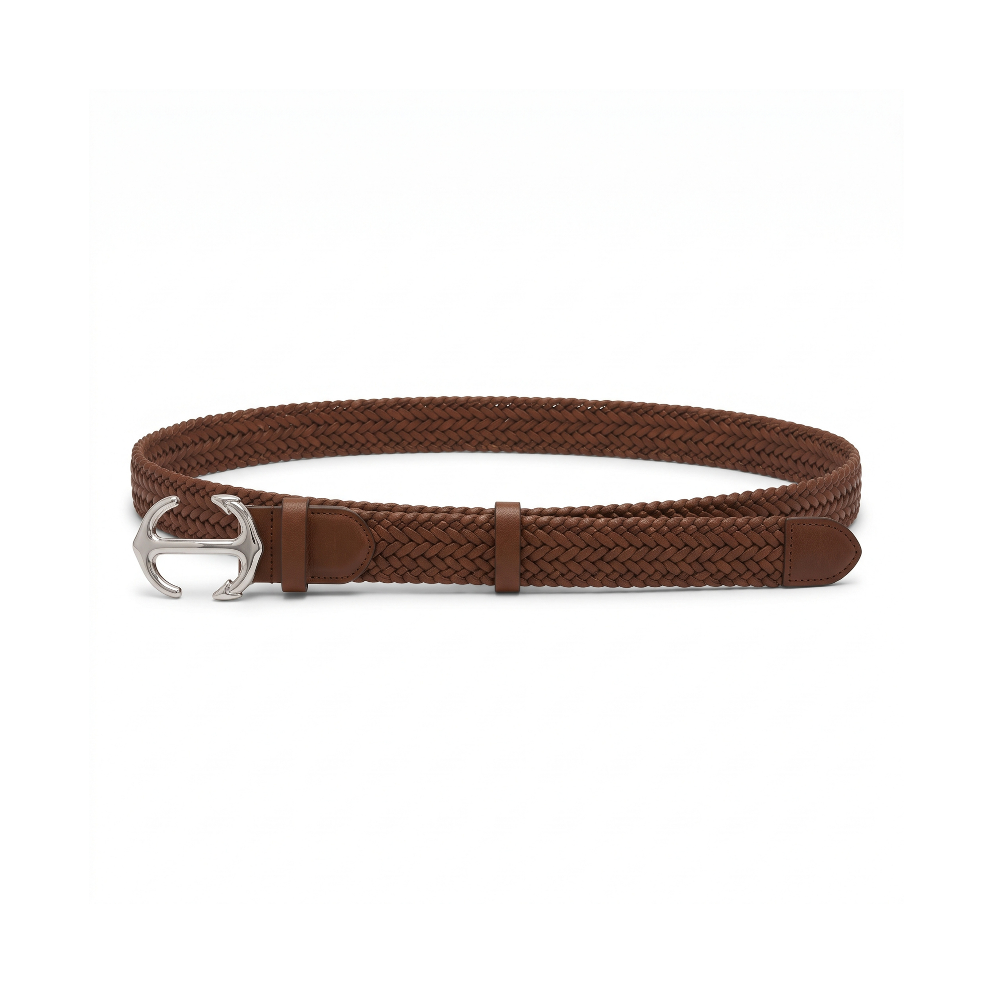 ceinture-femme-tressee-en-cuir-boucle-argentee