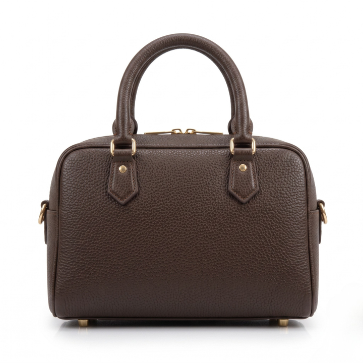 Sac à main femme en cuir véritable – Marron