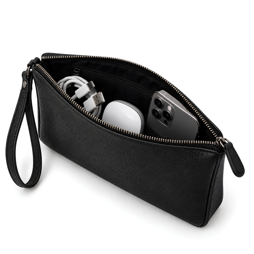 Hugo Zip Clutch