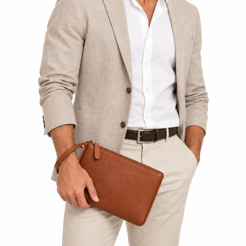 Hugo Zip Clutch