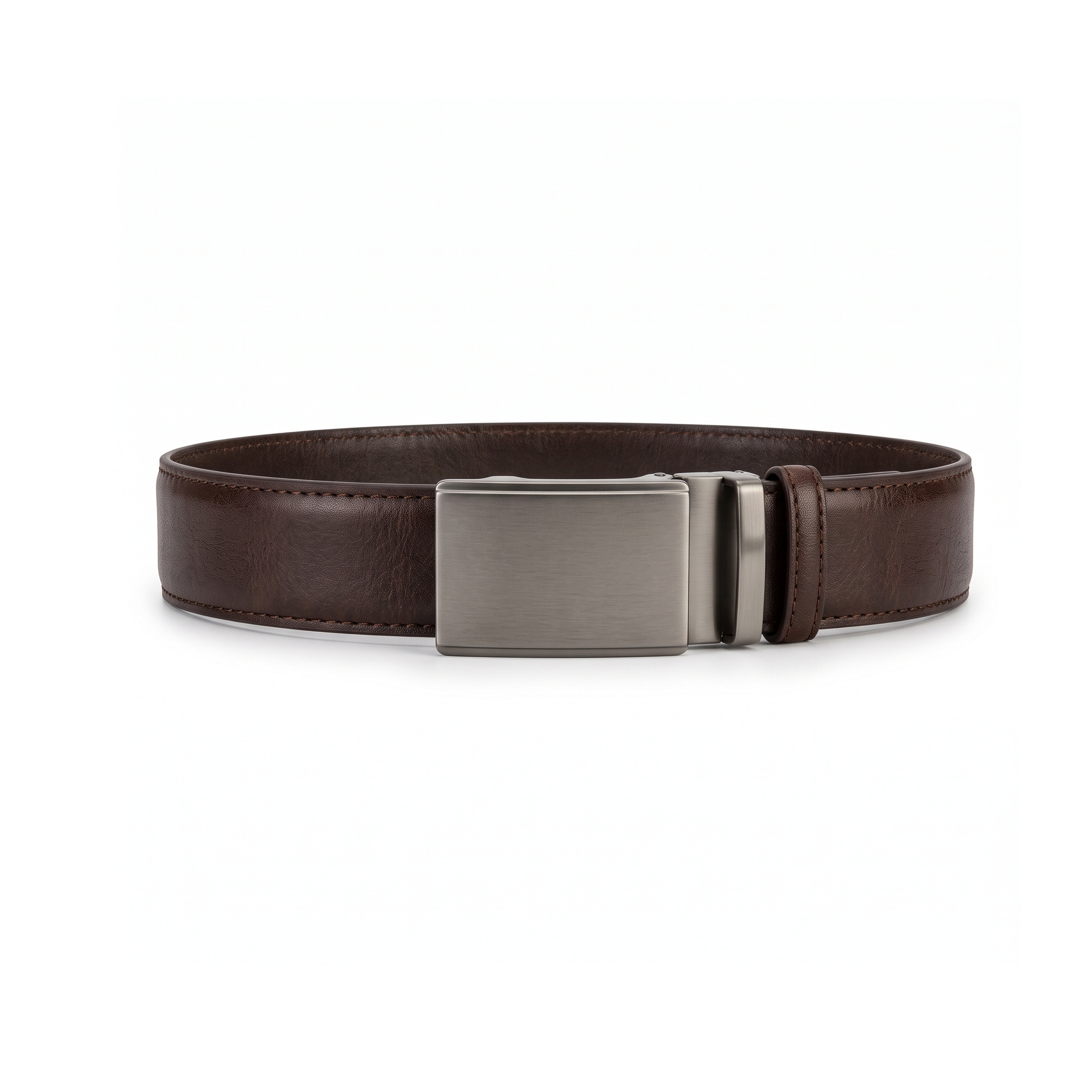 ceinture-homme-en-similicuir-marron-boucle-automatique-minimaliste