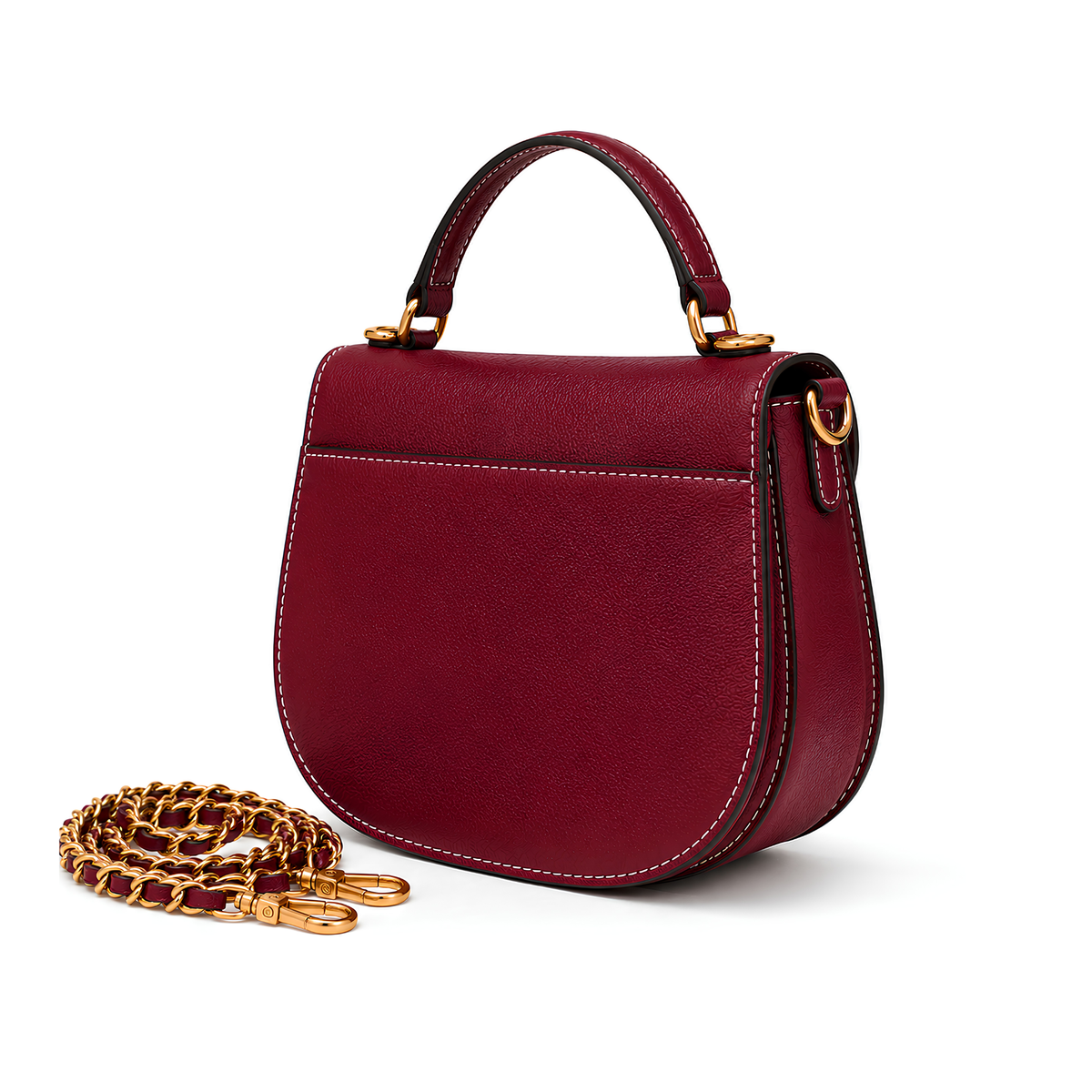 sac-selle-similicuir-femme-boucle-fer-a-cheval-doree-anse-sommet-chaine-amovible