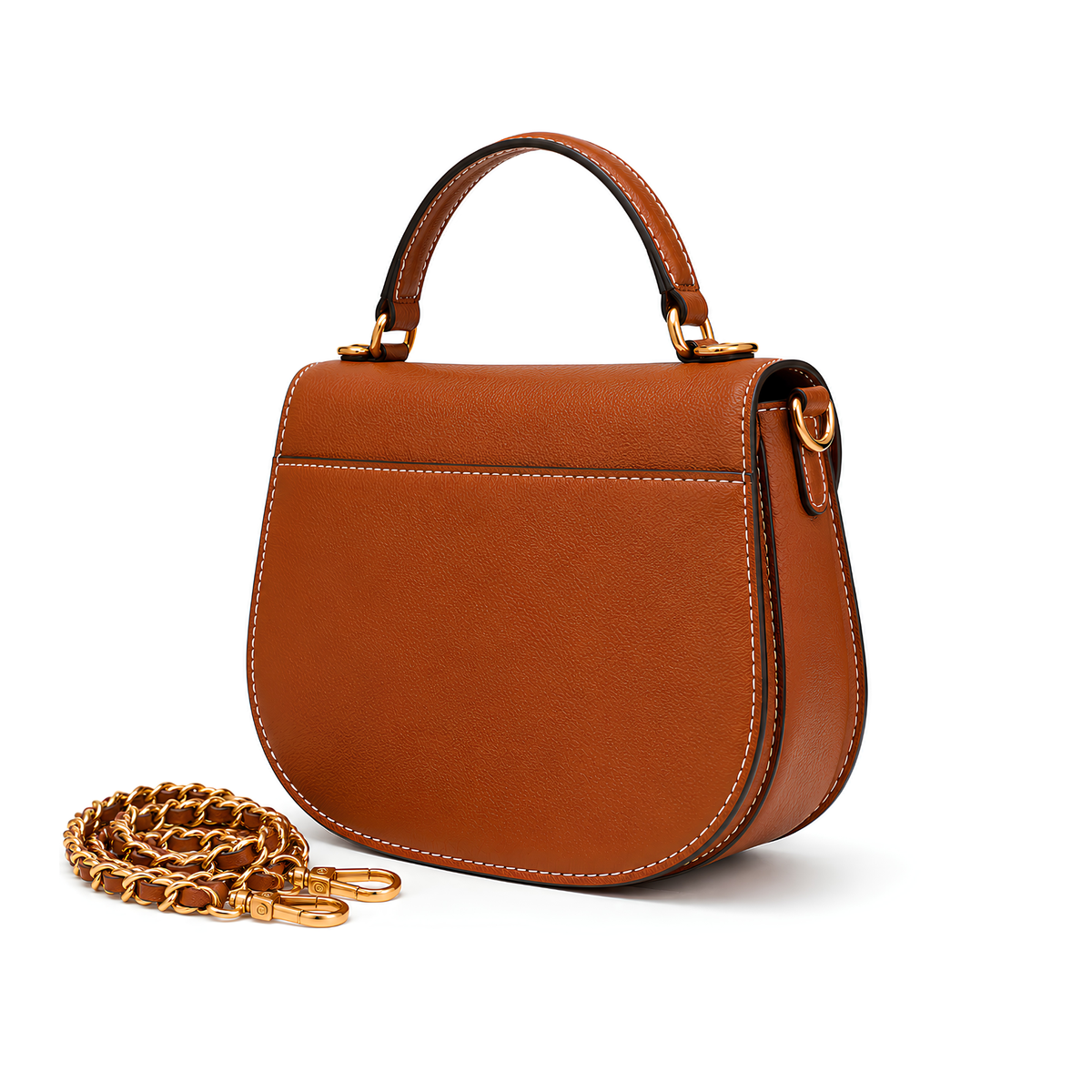 sac-selle-similicuir-femme-boucle-fer-a-cheval-doree-anse-sommet-chaine-amovible