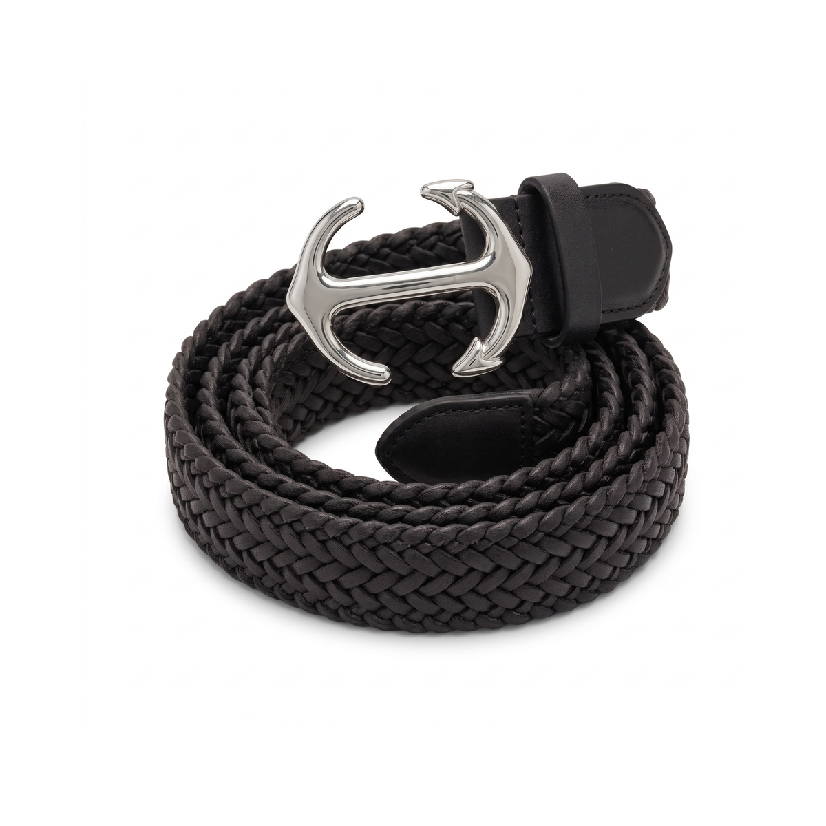 ceinture-femme-tressee-en-similicuir-boucle-argentee
