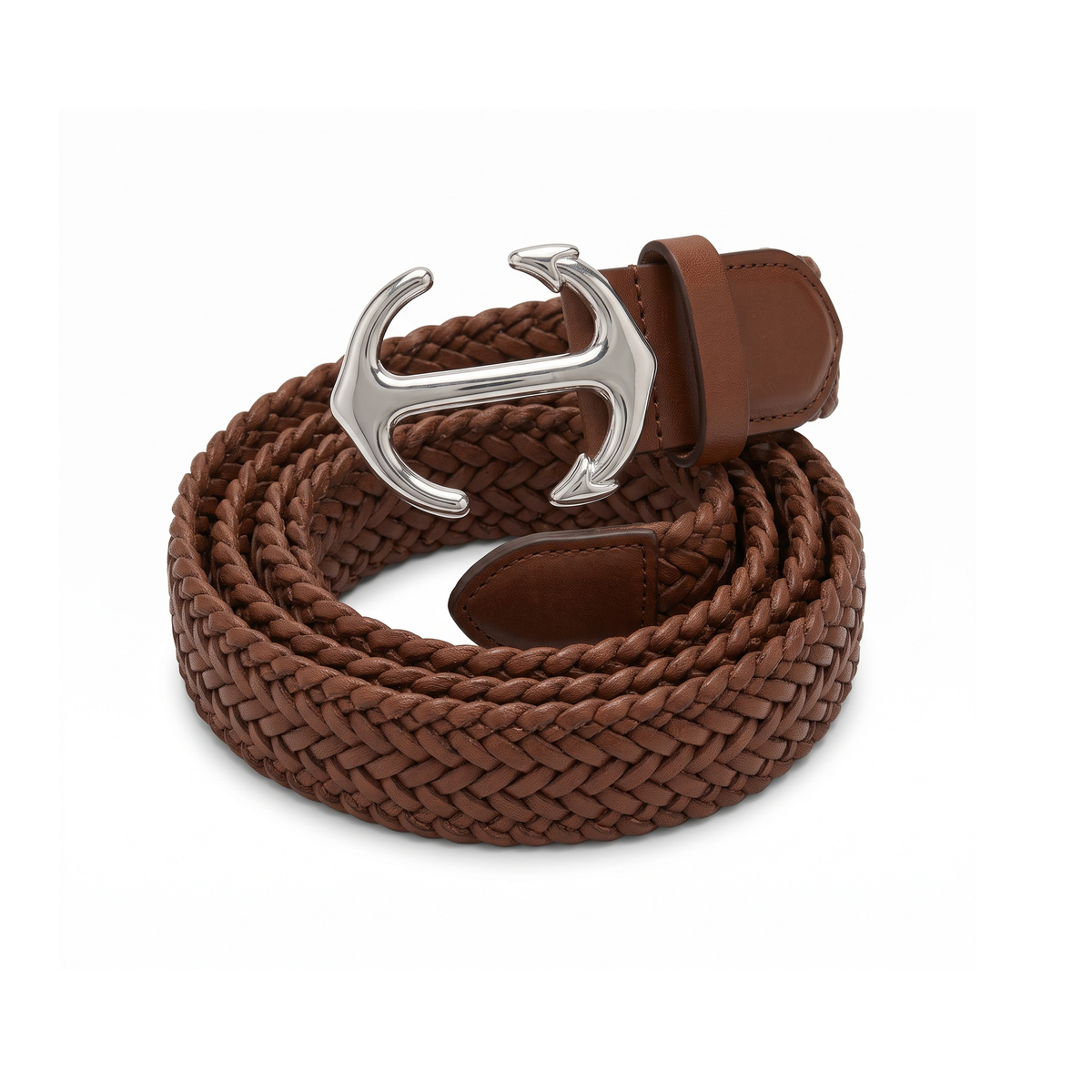 ceinture-femme-tressee-en-similicuir-boucle-argentee