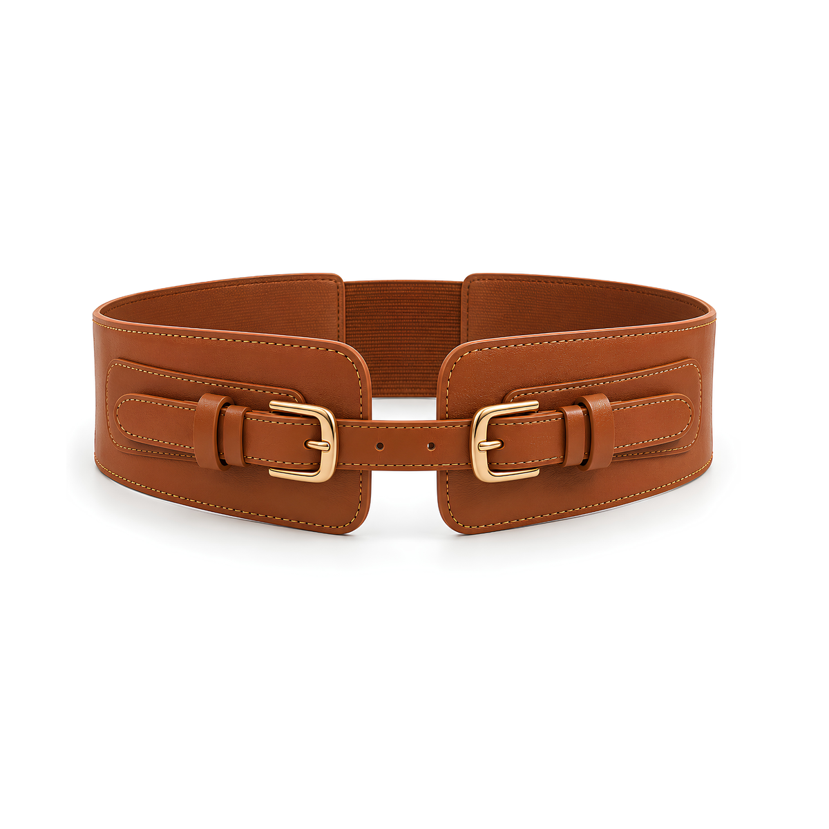 ceinture-large-femme-marron-en-similicuir-avec-doubles-boucles-dorees