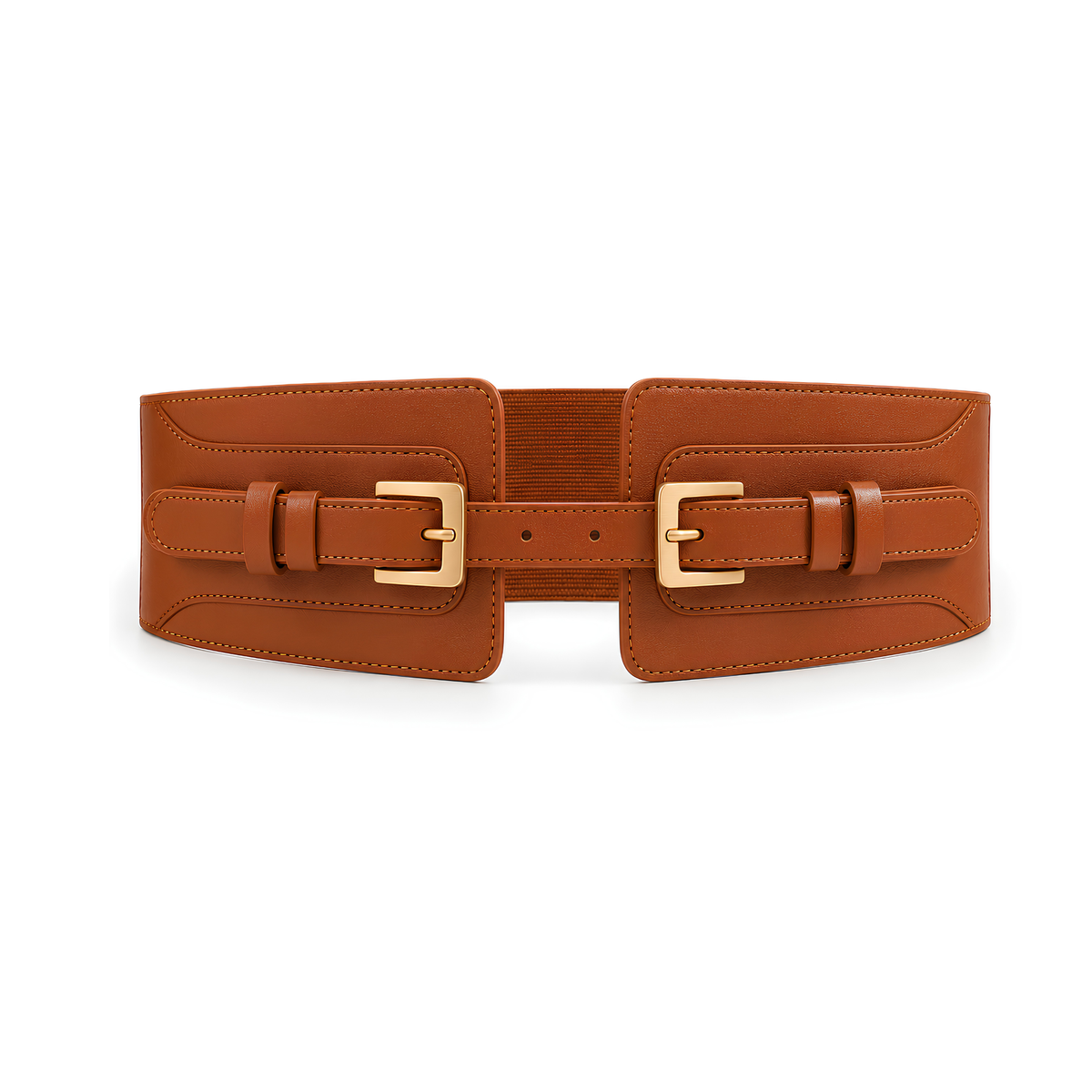 ceinture-large-femme-marron-en-similicuir-avec-doubles-boucles-dorees