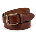 Ashton Dress Belt in Cognac — vegan leather