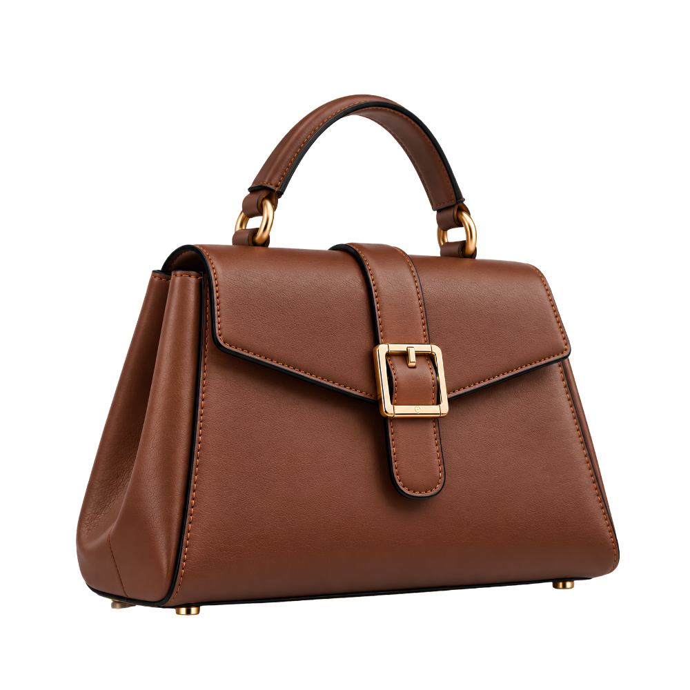 Colette Top Handle Bag in Ivory — vegan leather