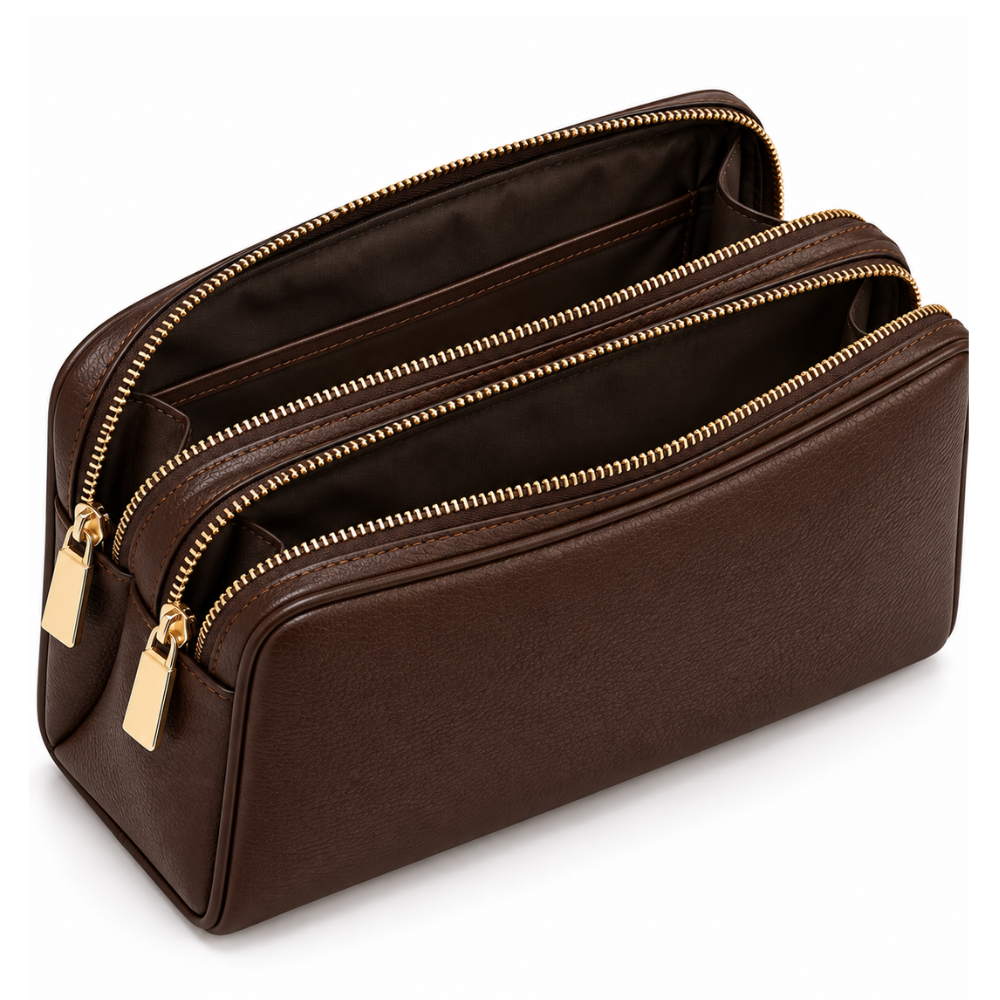Monaco Double-Zip Clutch
